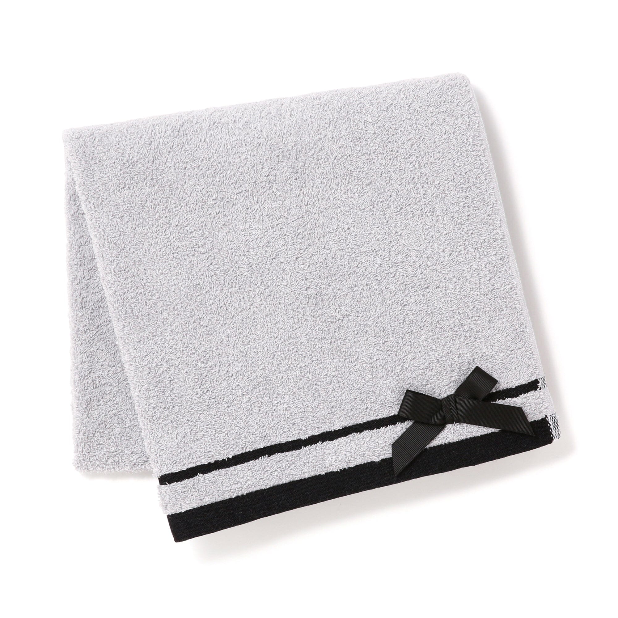 Quick Dry Bath Towel Ribbon Gray (Corporate) Francfranc Hong Kong