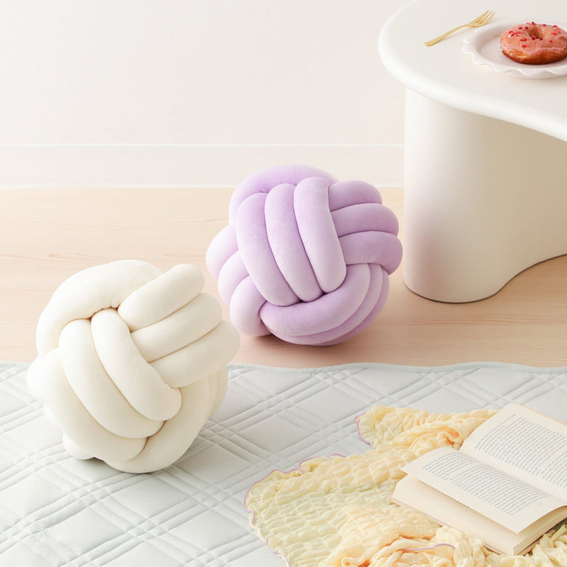 Braid Cushion Ball Purple