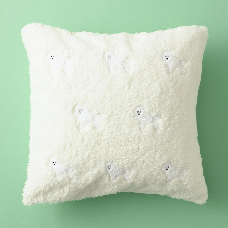 Fur AB Cushion Cover 450 X 450 White