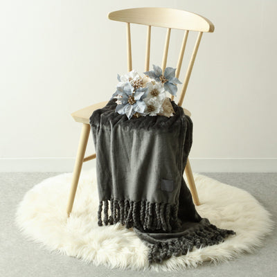 Godis Smooth Throw (Knee Blanket) 1700 X 1300 Dark Gray