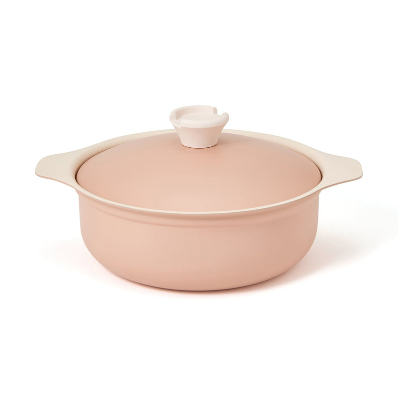 Bicolor Lightweight Cooking Pot 24Cm  Pink
