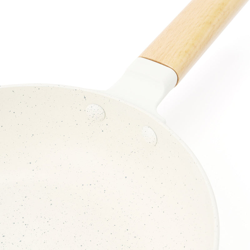 IH/Direct Fire Deep Frying Pan 20cm Ivory