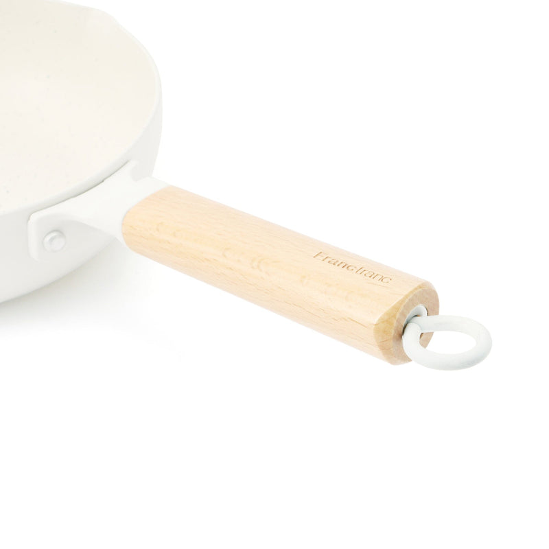 IH/Direct Fire Deep Frying Pan 20cm Ivory