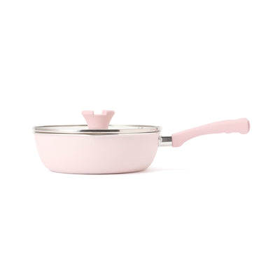 Frying pan & Tools Easy Cooking 5 Piece Set Pink