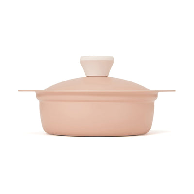 Bicolor Lightweight Cooking Pot 18cm Pink