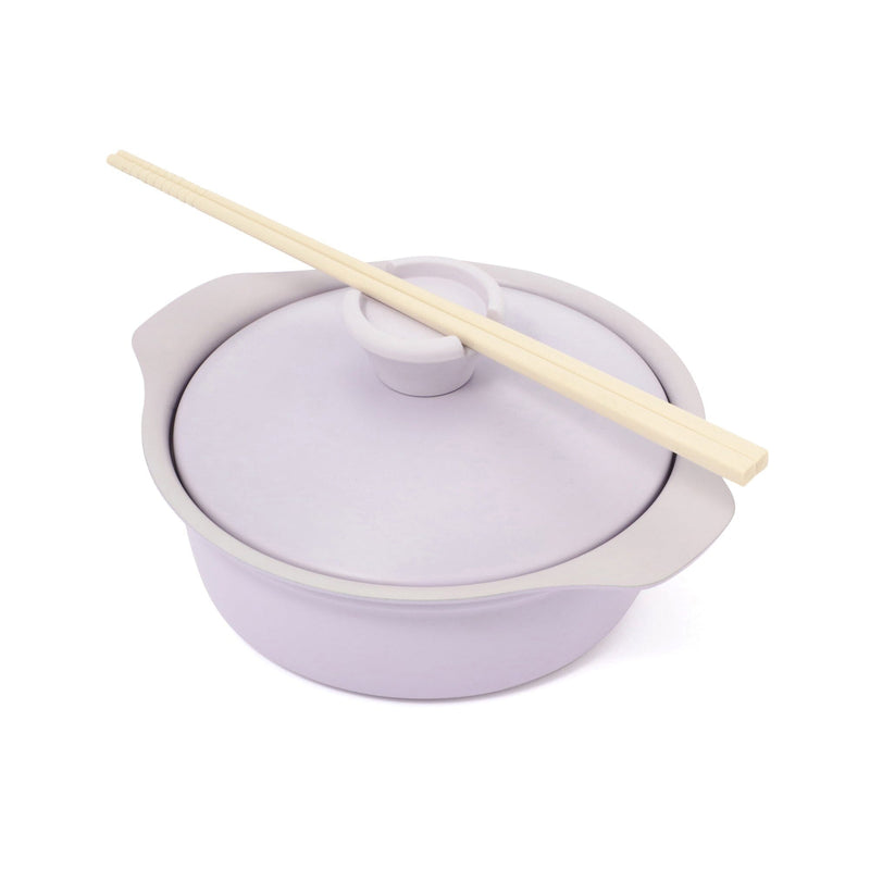 Bicolor Lightweight Cooking Pot 18cm Purple