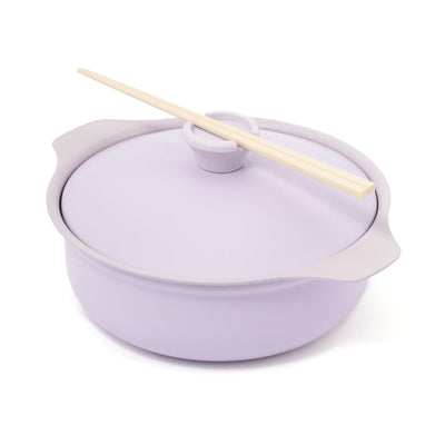 Bicolor Lightweight Cooking Pot 24cm Purple