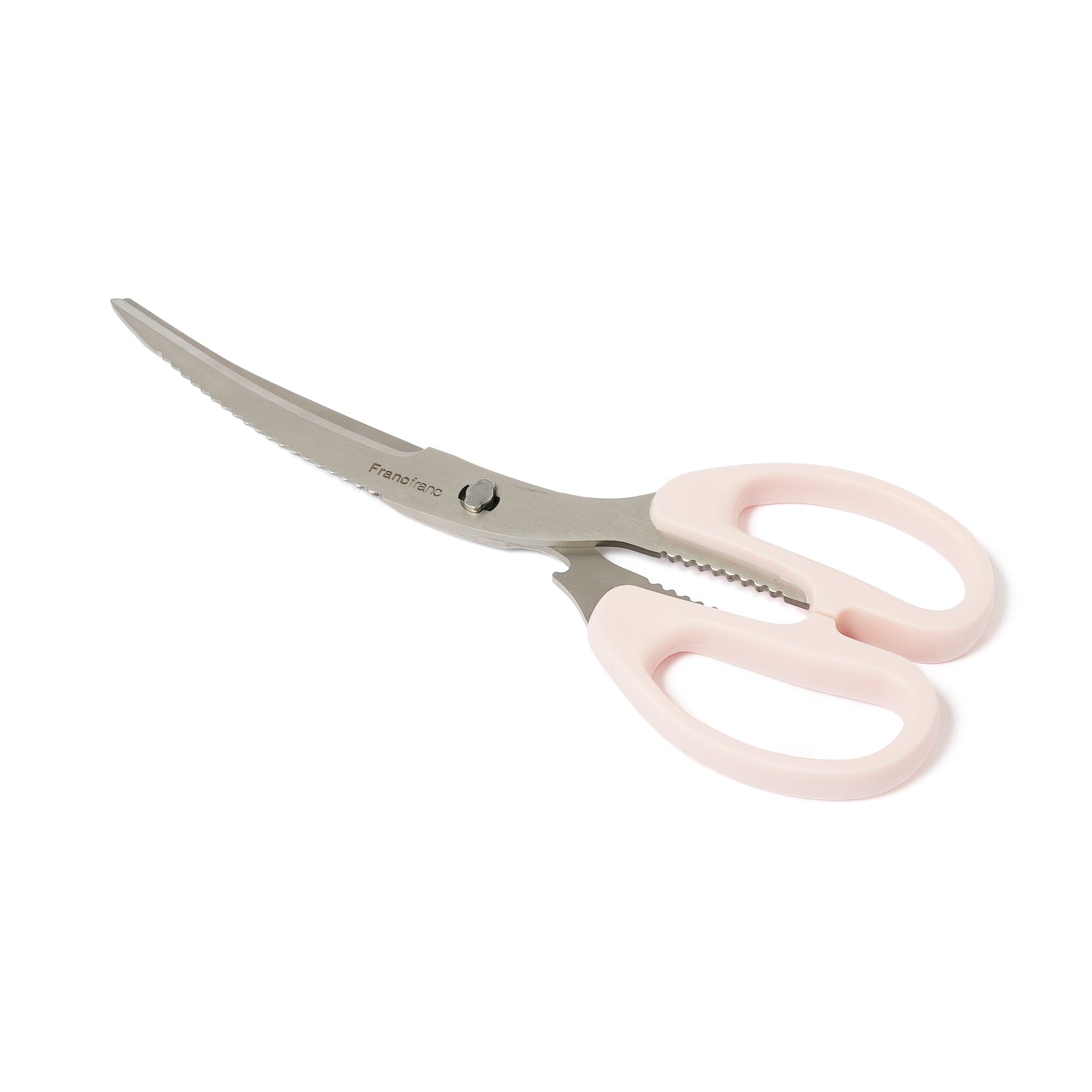 Curved Kitchen Scissors Pink