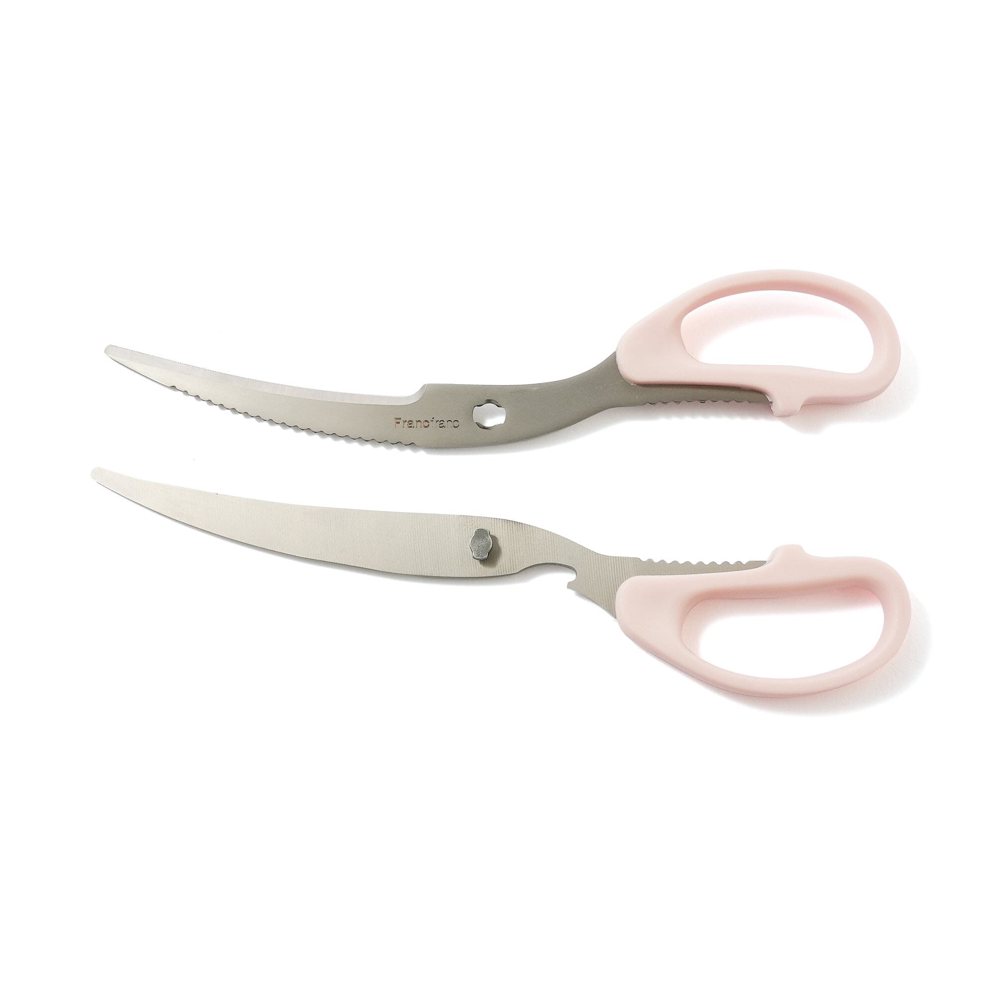 Curved Kitchen Scissors Pink