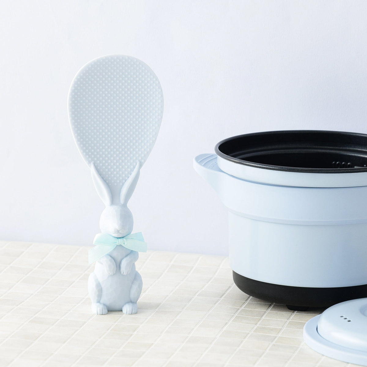Rabbit Rice Spoon Blue