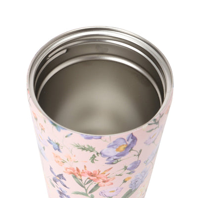 Stainless Steel Tumbler With Handle 270ml Multiflower pink