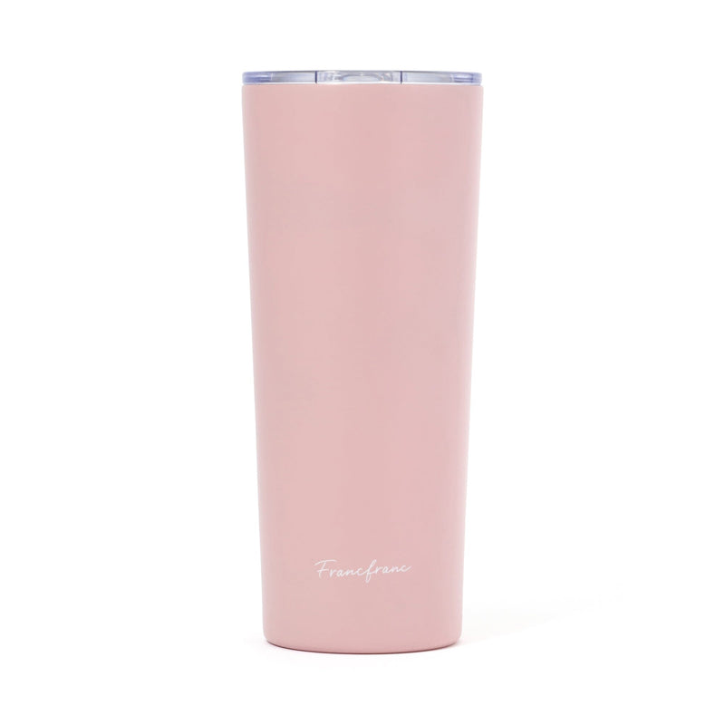 Stainless Steel Tumbler With Lid 650ml Pink