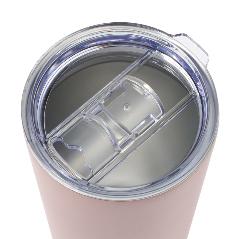 Stainless Steel Tumbler With Lid 650ml Pink