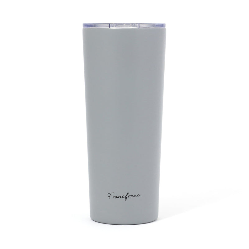 Stainless Steel Tumbler With Lid 650ml Grey