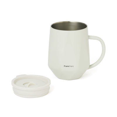 Stainless Steel Thermo Mug With Lid 320Ml Diamond White