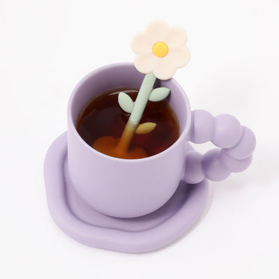 Tea Strainer Flower Ivory