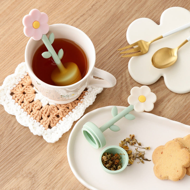 Tea Strainer Flower Pink