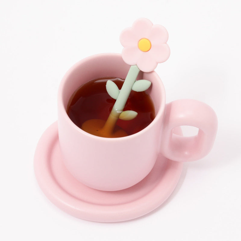 Tea Strainer Flower Pink
