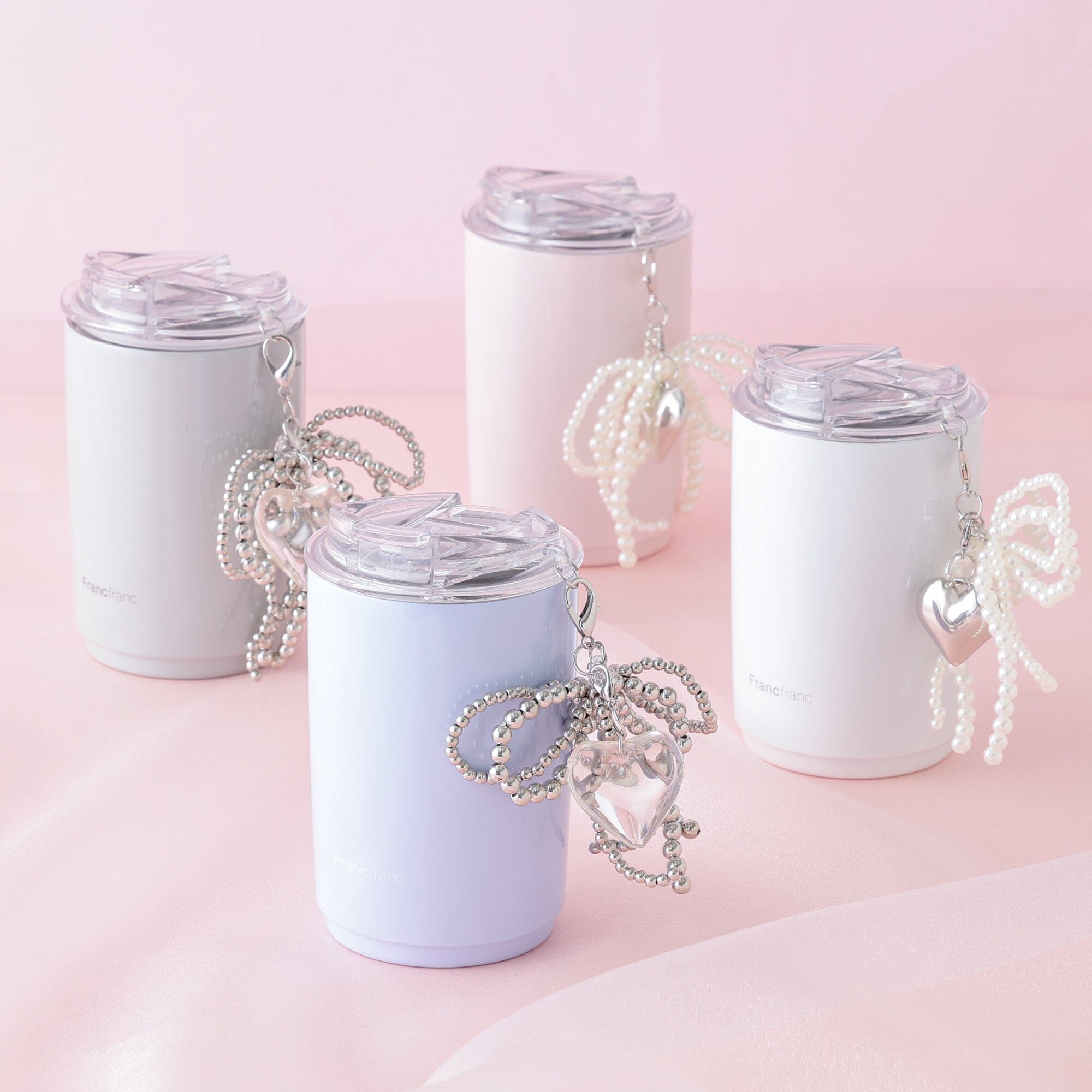 Charm Stainless Steel Tumbler White