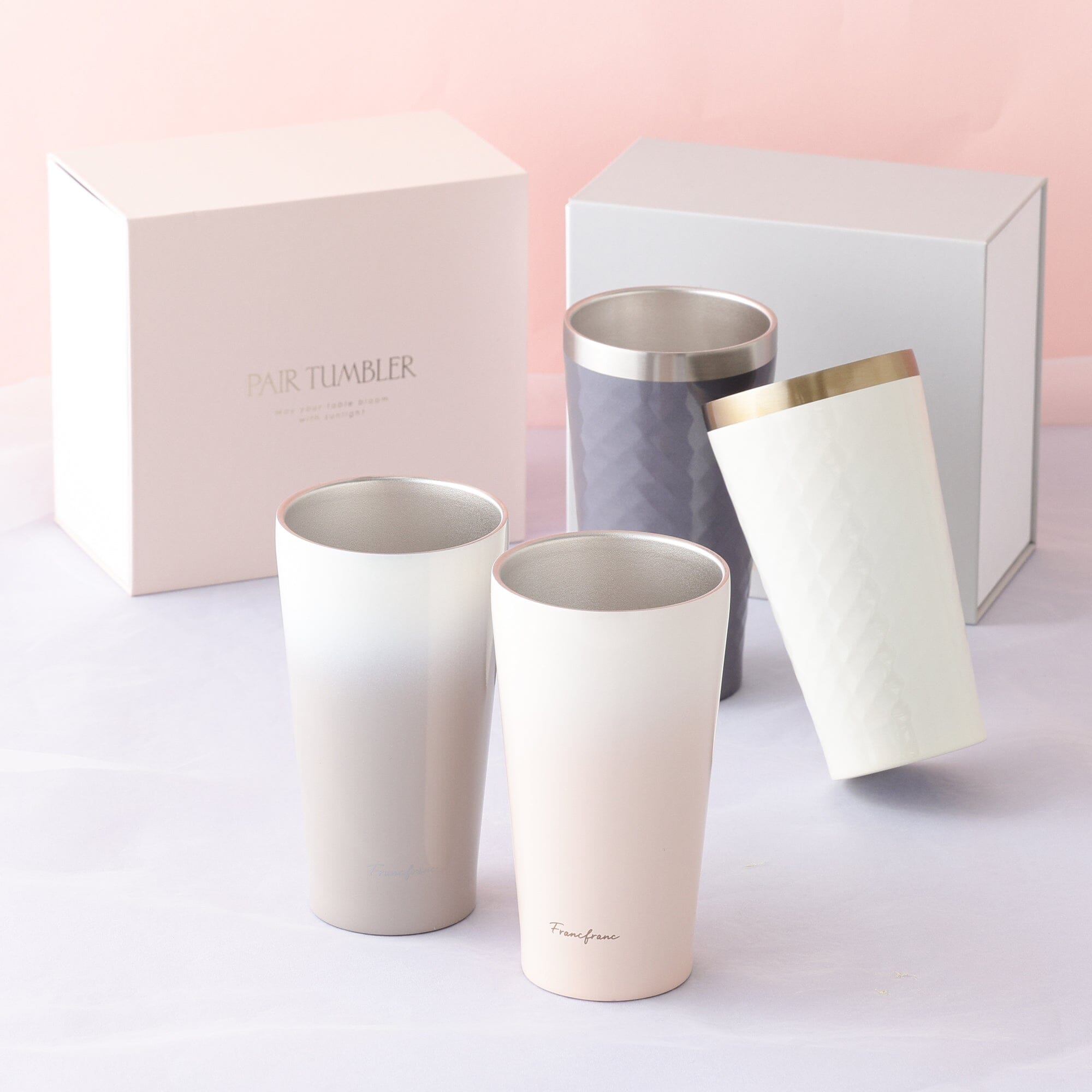 GS Pair Tumblers Flower