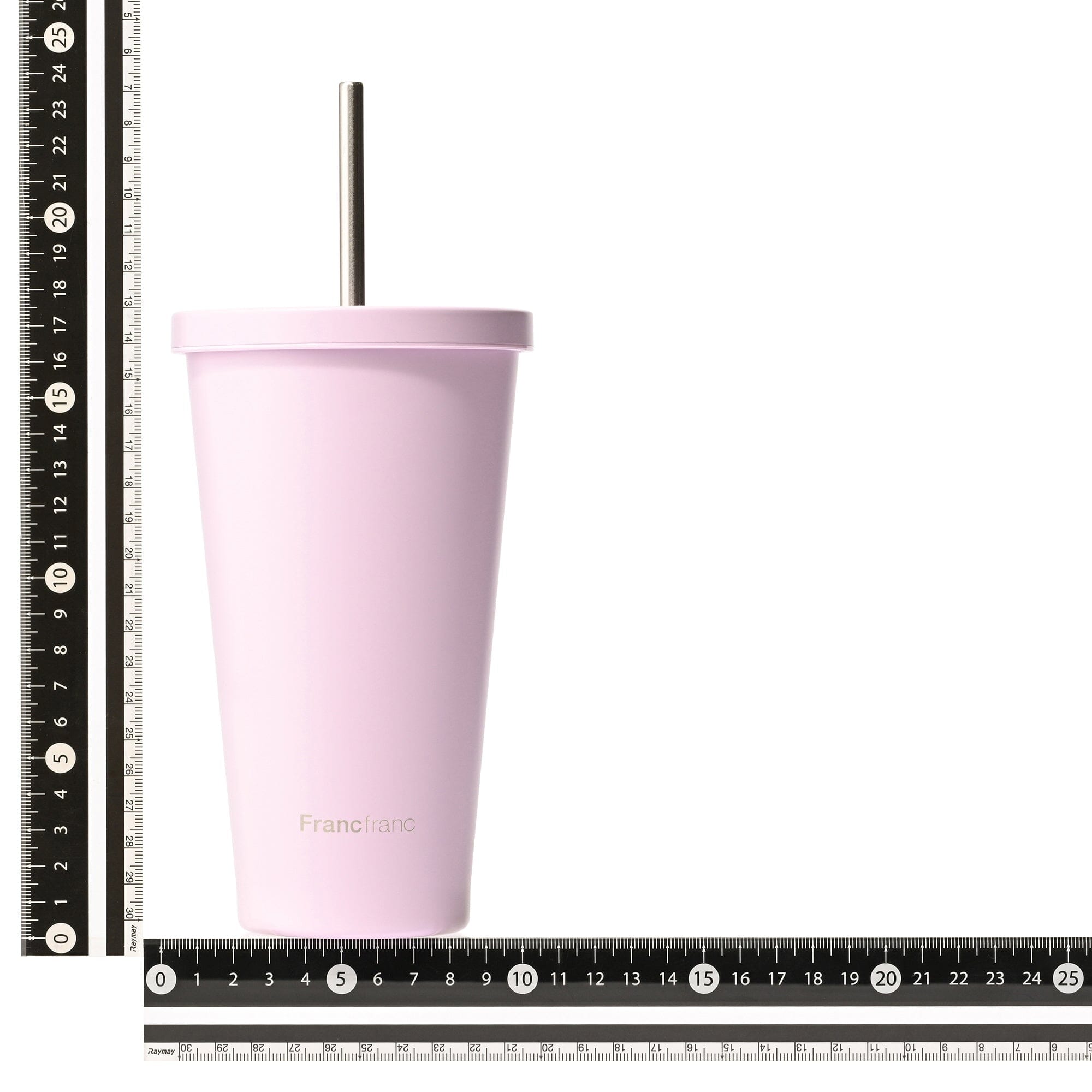 Stainless Steel Tumbler With Straw Pink