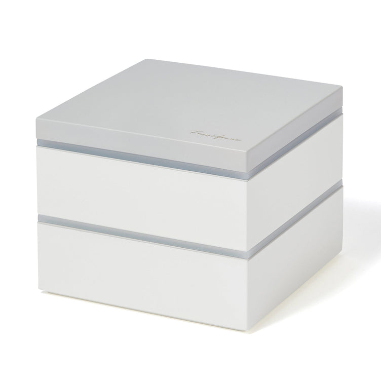 Logo Square Lunch Box White