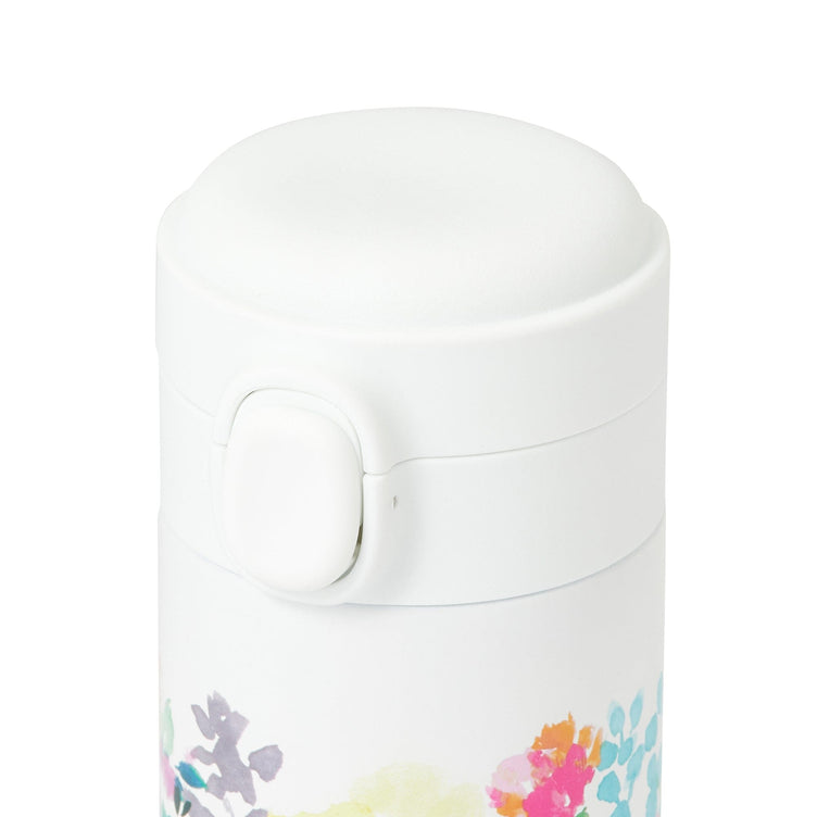 One Touch Stainless Steel Bottle 350Ml Flower