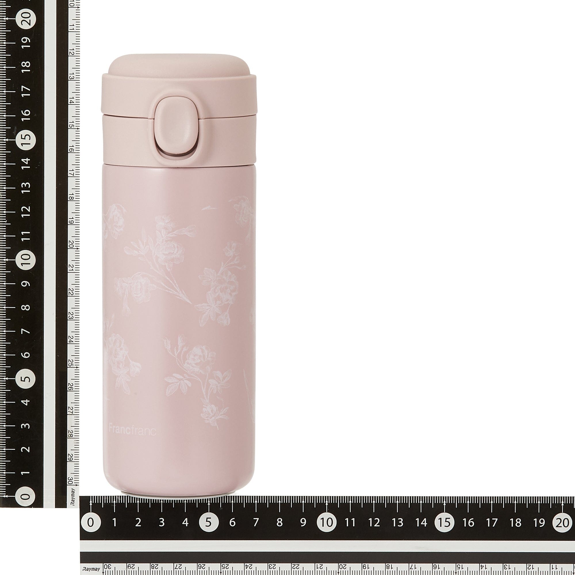 One Touch Stainless Steel Bottle 350Ml Chic Flower