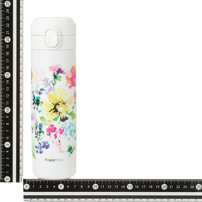One Touch Stainless Steel Bottle 480Ml Flower