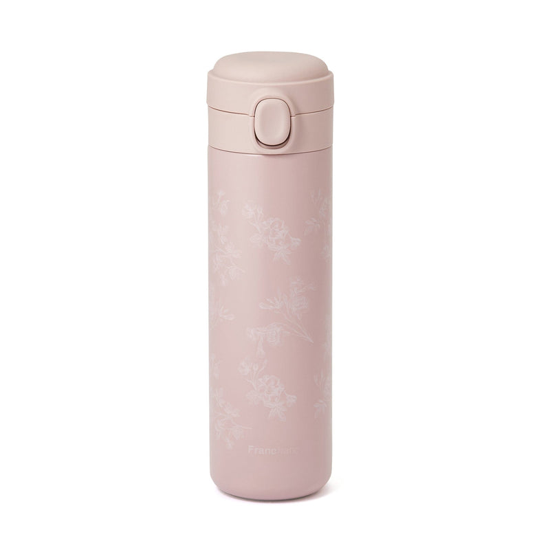 One Touch Stainless Steel Bottle 480Ml Chic Flower