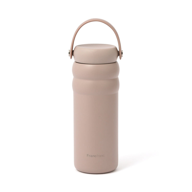 MokoMoko Stainless Steel Bottle 480ml Brown