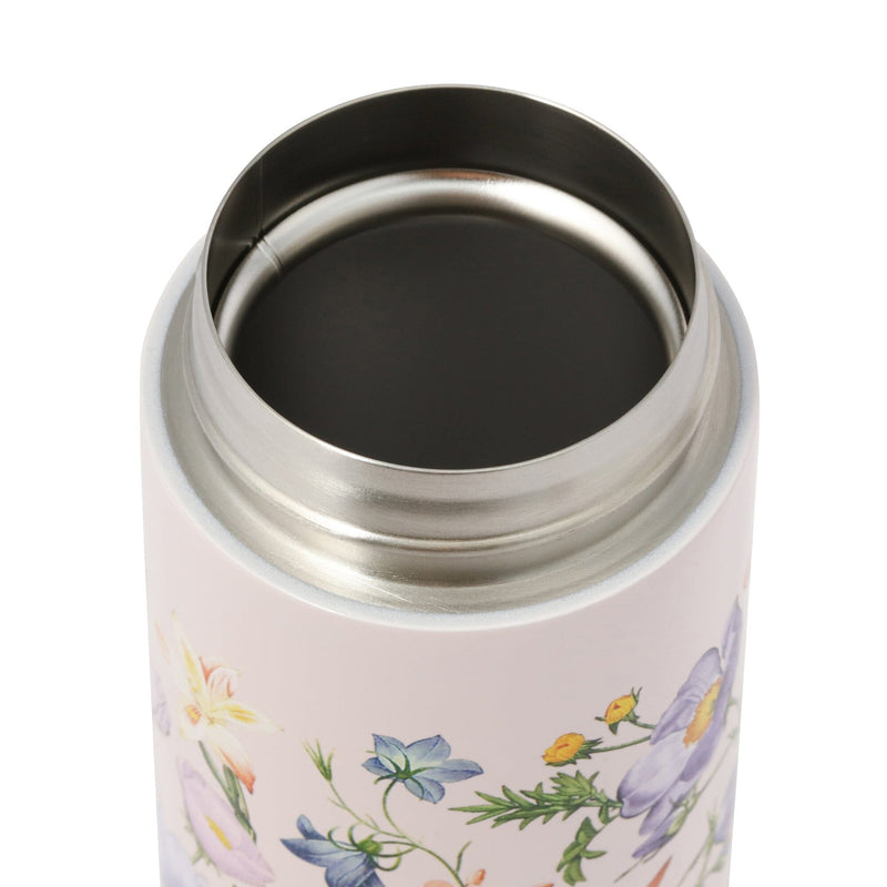 One-Touch Stainless Steel Bottle 480Ml Multi-Flower Pink