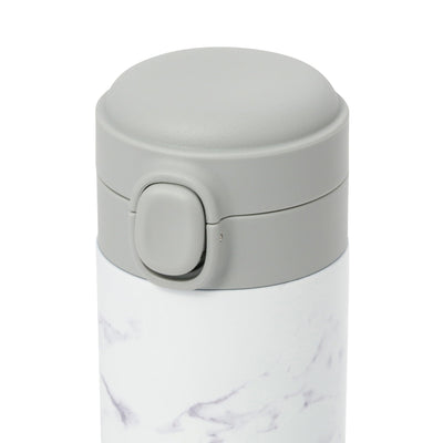 One-Touch Stainless Steel Bottle 480Ml Marble White