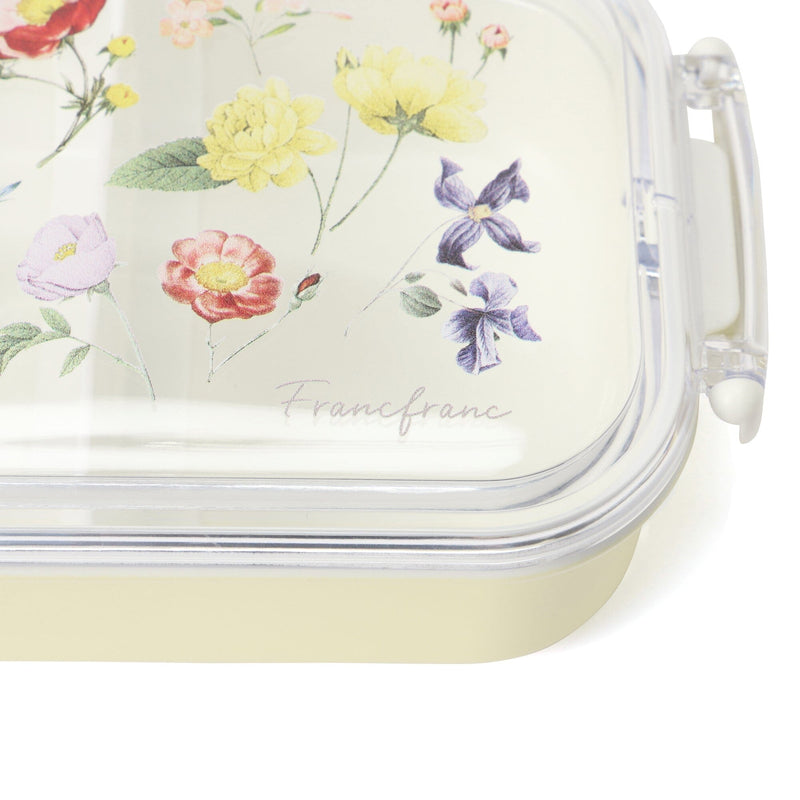 Lunch Box Lock Clear Multi Flower