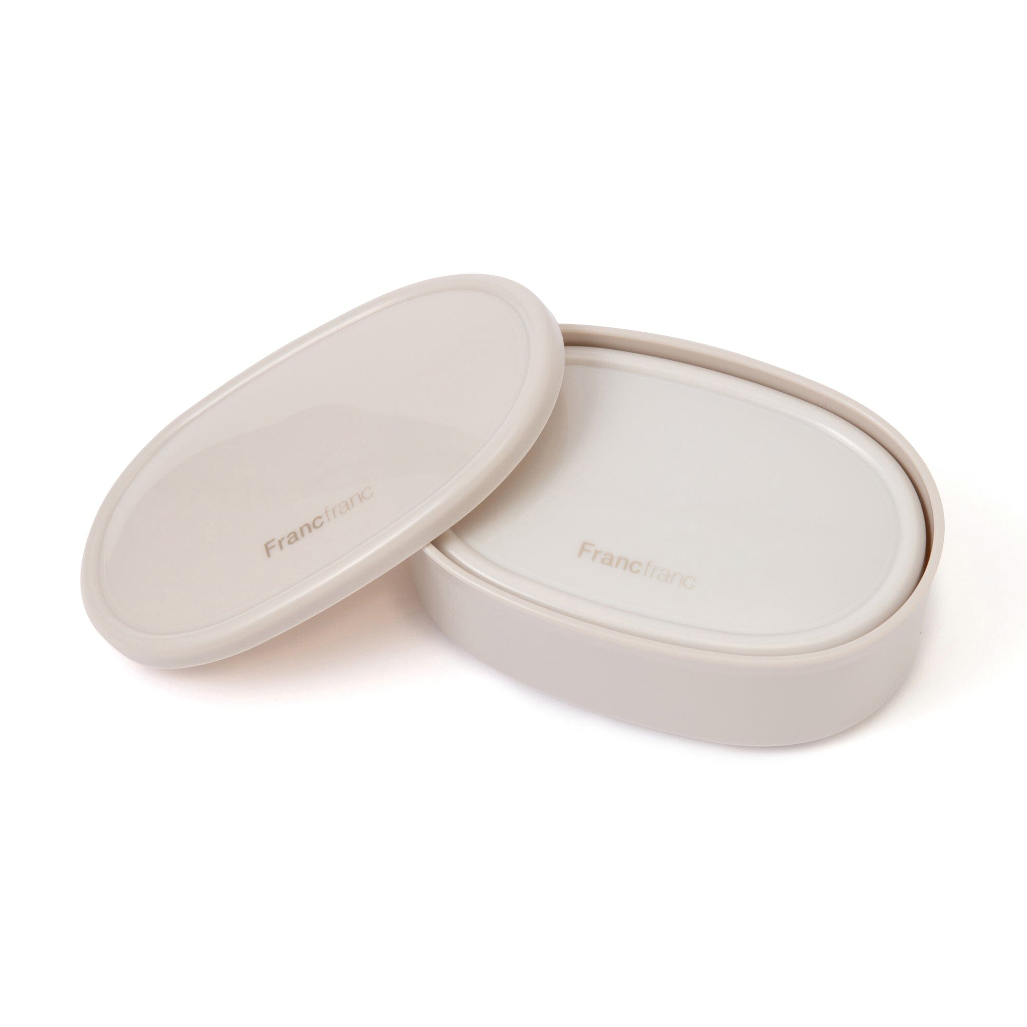 Logo Food Containers 3 piece Set Gray