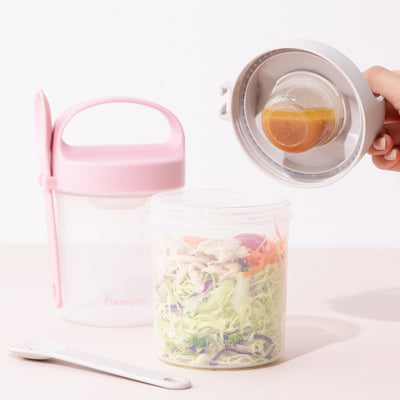 Logo Salad Container Pink