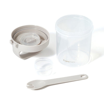 Logo Salad Container Grey