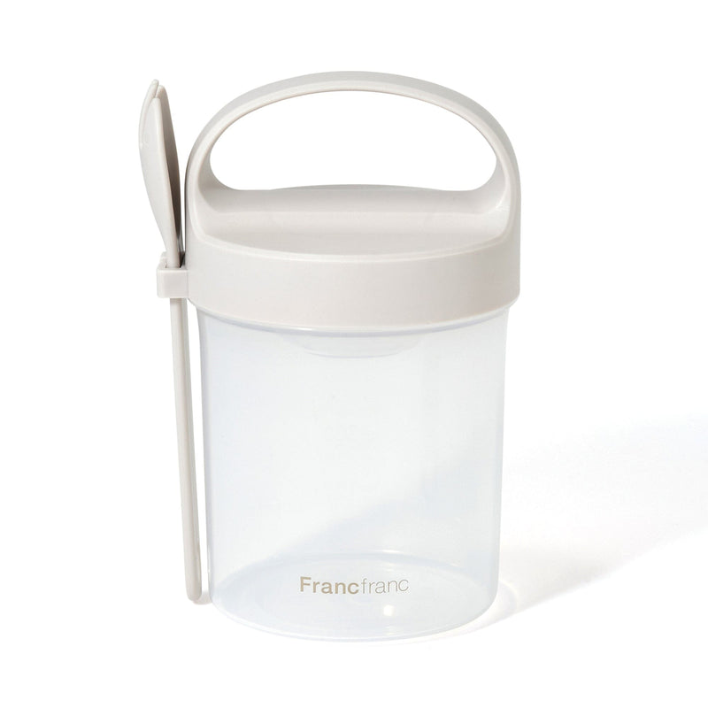 Logo Salad Container Grey