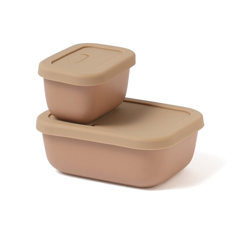 Ceramic Food Container Small Beige