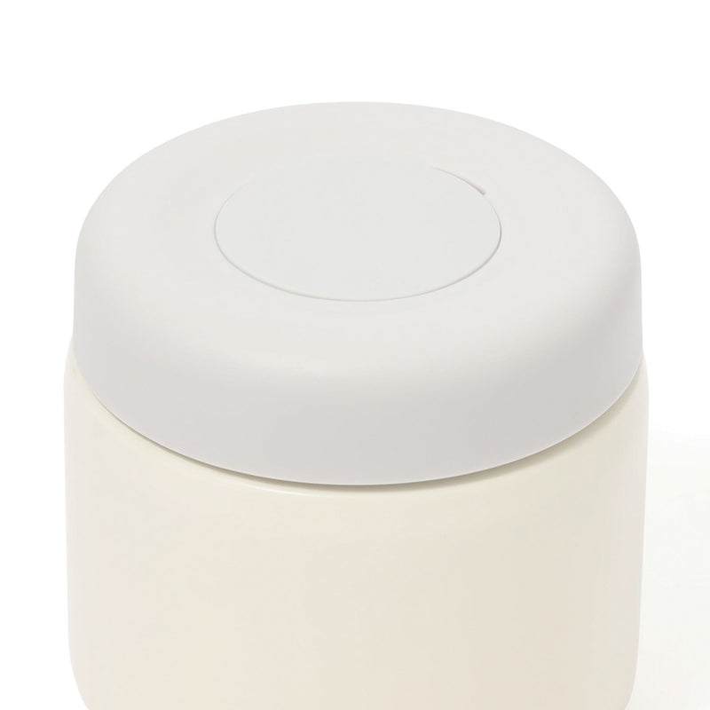 Logo Soup Jar With Case Ivory