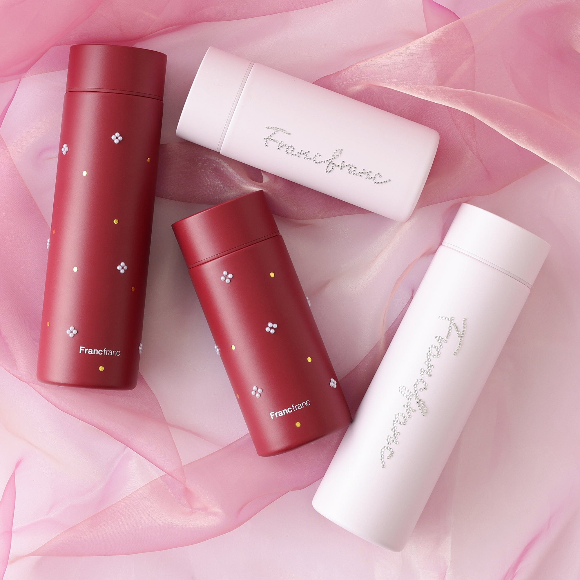 Pearl Stainless Steel Bottle 500Ml Red