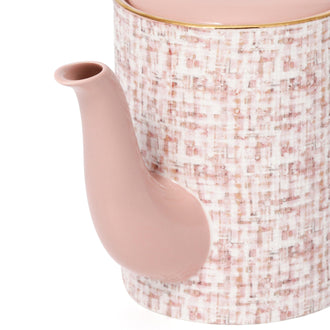 Tweed Teapot Pink