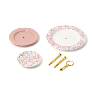 Tweed Cake Stand Pink