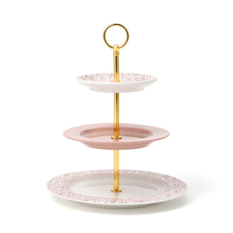 Tweed Cake Stand Pink