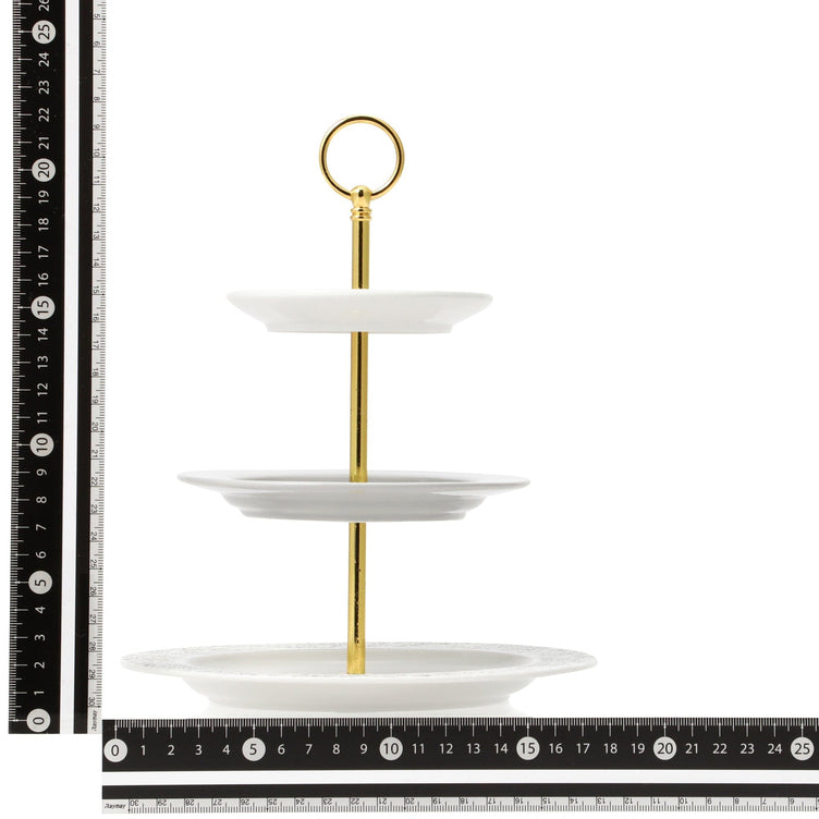 Tweed Cake Stand Gray