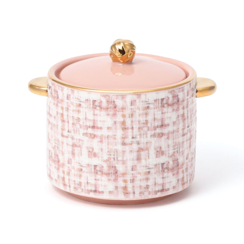 Tweed Sugar Pot Pink