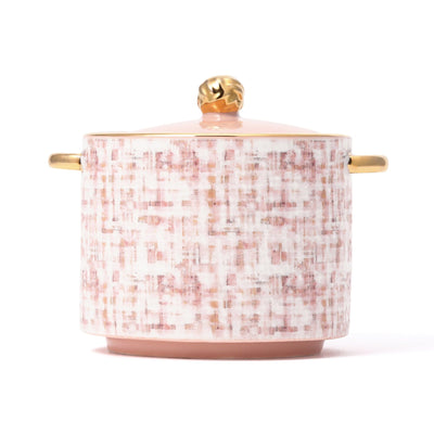 Tweed Sugar Pot Pink