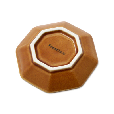 Mino Mini Plate Octagon Brown