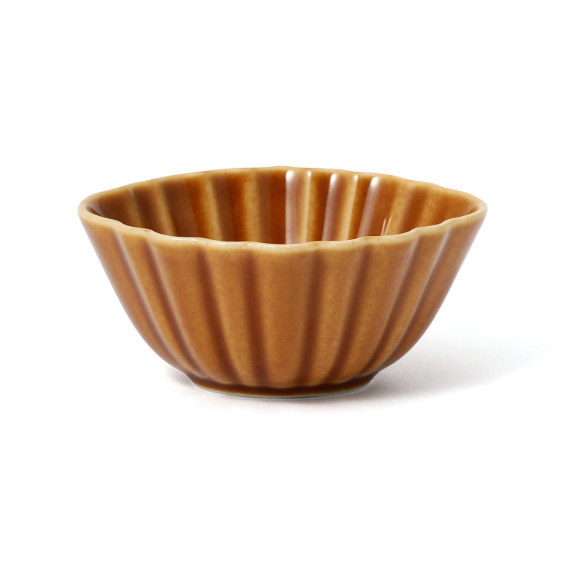 Mino Mini Bowl Kikubishi Brown