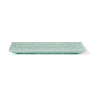 Mino Rectangular Plate Medium Green